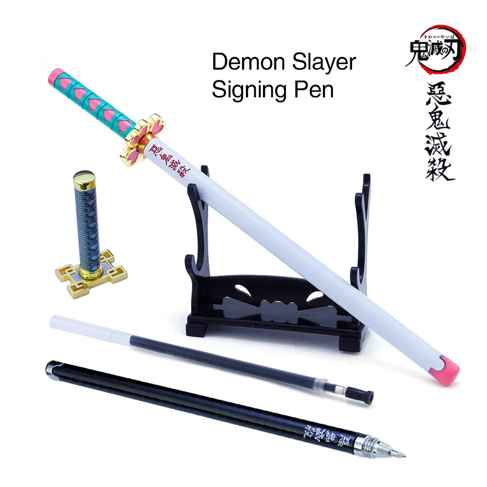 new 20CM Anime Demon Slayer Sword Model Gel Pen Kimetsu No Yaiba