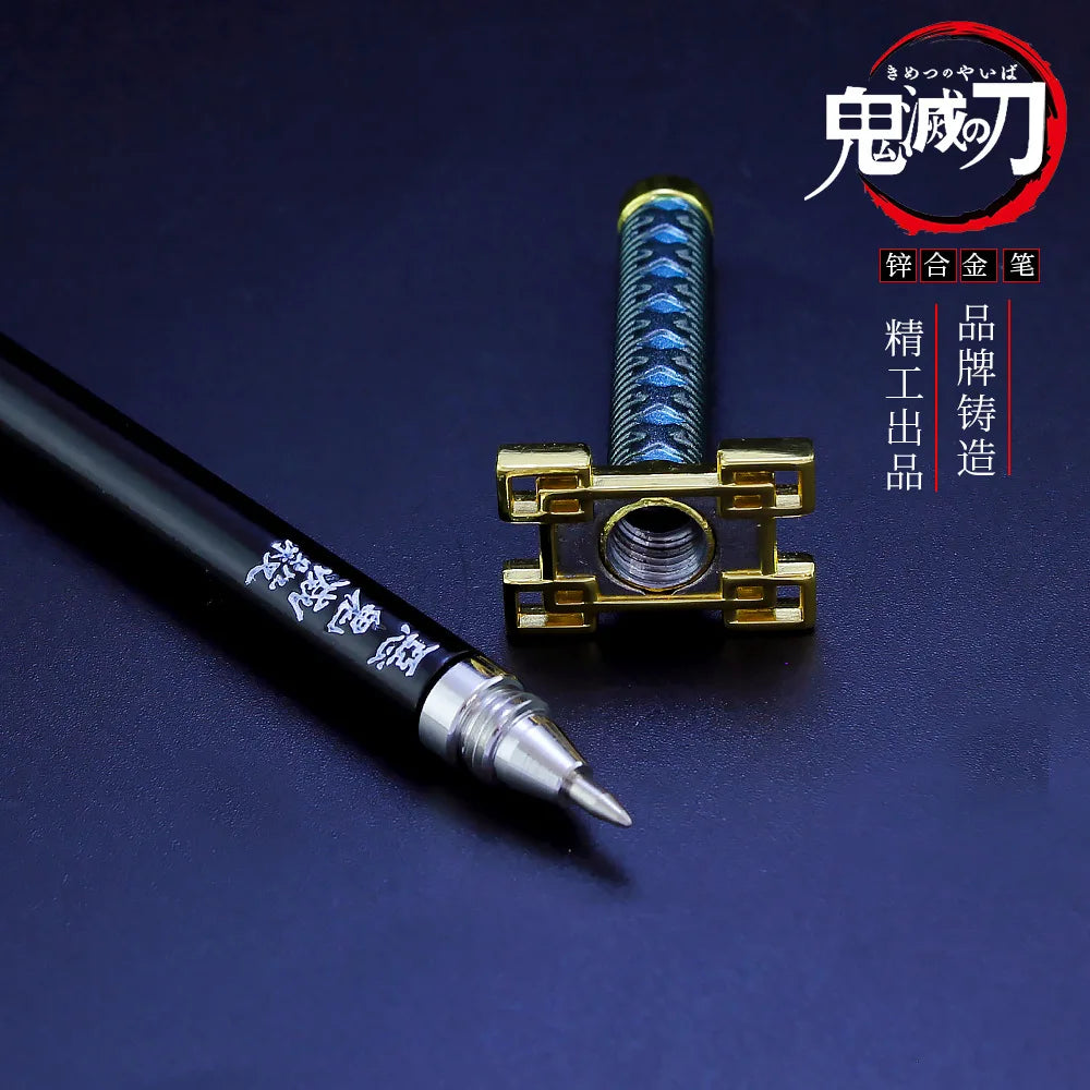 new 20CM Anime Demon Slayer Sword Model Gel Pen Kimetsu No Yaiba