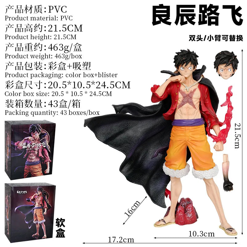 One Piece Luffy with exchangeable head and arm