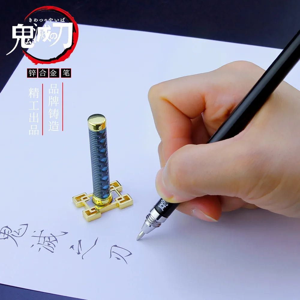 new 20CM Anime Demon Slayer Sword Model Gel Pen Kimetsu No Yaiba