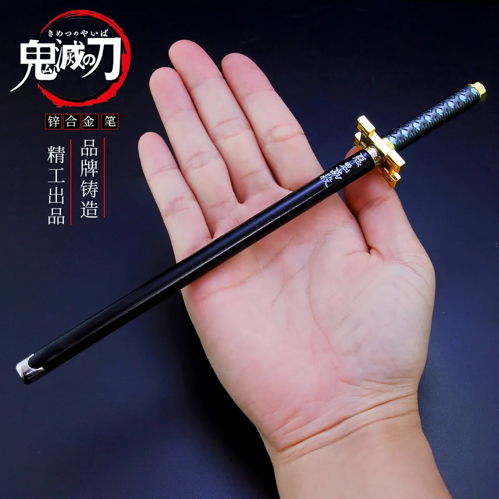 new 20CM Anime Demon Slayer Sword Model Gel Pen Kimetsu No Yaiba